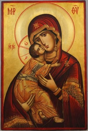 Our Lady of Vladimir Hand-Painted Orthodox Icon