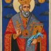 saint nicholas the wonderworker icon hand painted orthodox