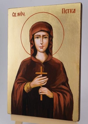 saint parascheva petka icon hand painted byzantine orthodox