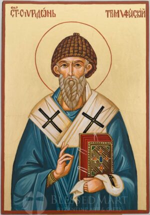 saint spyridon bishop of trimythous icon