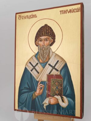 saint spyridon bishop of trimythous icon