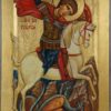 St George Slaying the Dragon Hand-Painted Icon