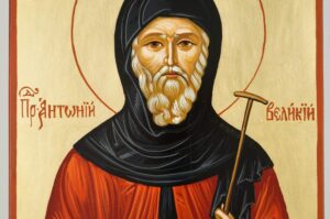 saint anthony the great icon hand painted orthodox