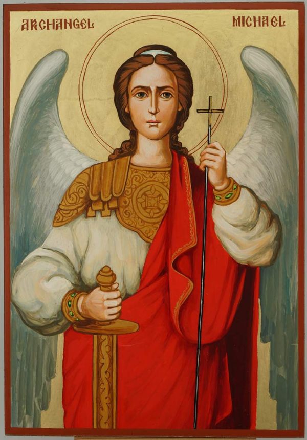 saint archangel michael icon hand painted orthodox