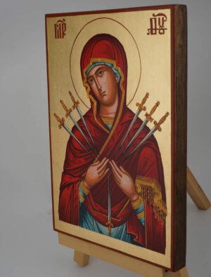 softener of evil hearts icon hand painted orthodox