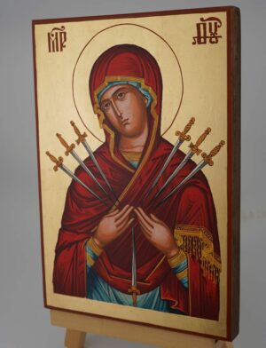 softener of evil hearts icon hand painted orthodox