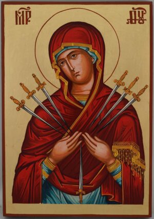 softener of evil hearts icon hand painted orthodox