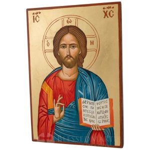 jesus christ icon open book