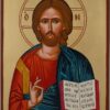 jesus christ open book icon hand painted orthodox