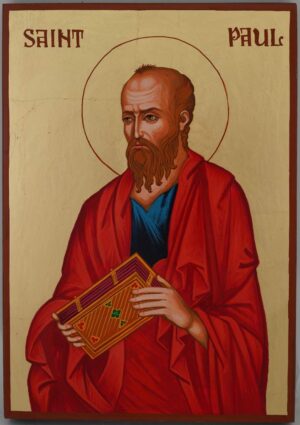 saint paul the apostle icon hand painted orthodox