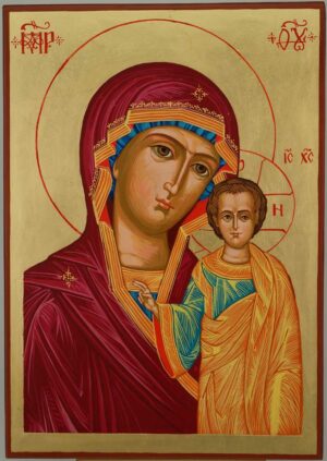 theotokos of kazan icon hand painted russian orthodox
