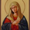virgin of extreme humility icon hand painted orthodox