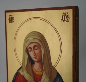 virgin of extreme humility icon hand painted orthodox