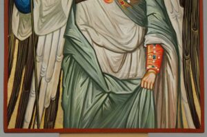 St Archangel Michael Icon Hand Painted Byzantine Orthodox Large