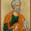 saint peter the apostle icon hand painted byzantine