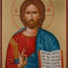 jesus christ open book icon hand painted orthodox