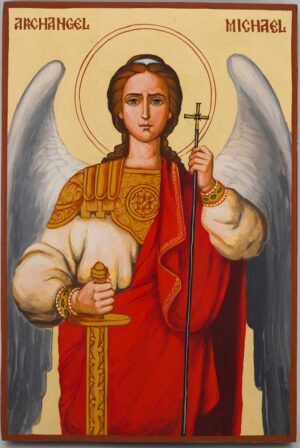 michael the archangel icon large hand painted orthodox