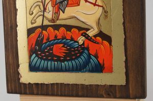 saint george icon (small) hand painted orthodox