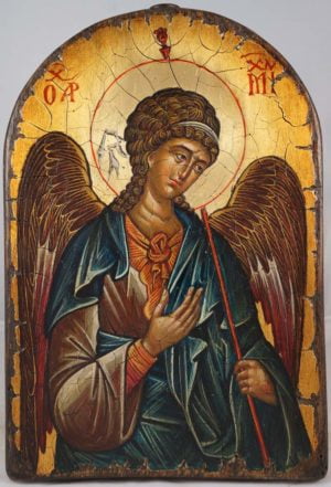Archangel Michael - 14th c. Hilandar Hand-Painted Icon