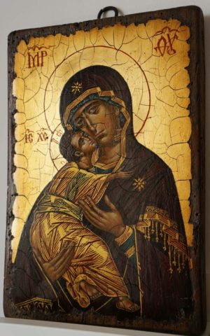 Theotokos of Vladimir 12th c. Hand-Painted Icon