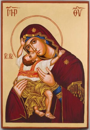 theotokos kardiotissa icon large hand painted orthodox