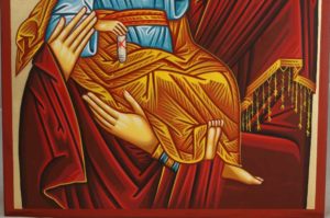 Hand-Painted Orthodox Icon of Theotokos Tender Mercy