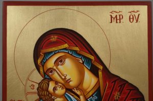 Hand-Painted Orthodox Icon of Theotokos Tender Mercy
