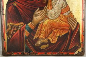 Theotokos Sweet Kissing Hand-Painted Icon