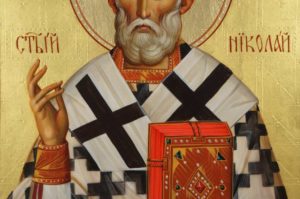 St Nikolaos Hand-Painted Icon Fragment