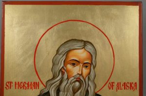 Hand-Painted Orthodox Icon of St Herman of Alaska Large