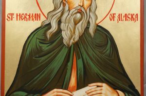 Hand-Painted Orthodox Icon of St Herman of Alaska Large
