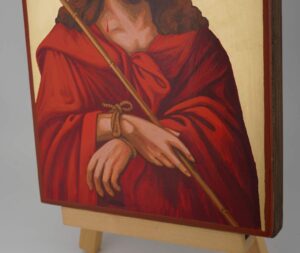 jesus crown of thorns icon large hand painted orthodox