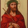 jesus crown of thorns icon large hand painted orthodox