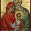 The Holy Family Hand-Painted Byzantine Icon