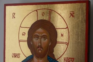 Jesus Christ Pantokrator Hand Painted Byzantine Orthodox Icon