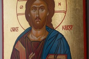 Jesus Christ Pantokrator Hand Painted Byzantine Orthodox Icon