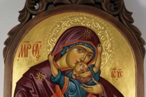 Theotokos with the Playing Child Hand-Painted Icon