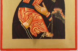 Vladimirskaya Mother of God Hand Painted Orthodox Icon on Wood