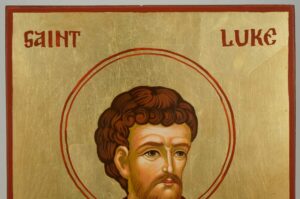 Apostle Luke the Evangelist Icon Hand Painted