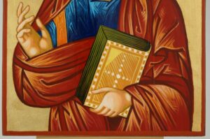 Apostle Luke the Evangelist Icon Hand Painted
