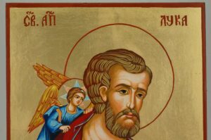 Apostle Luke the Iconographer Icon Hand Painted Byzantine Orthodox