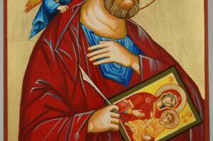 Apostle Luke the Iconographer Icon Hand Painted Byzantine Orthodox