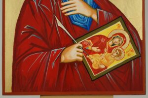 Apostle Luke the Iconographer Icon Hand Painted Byzantine Orthodox