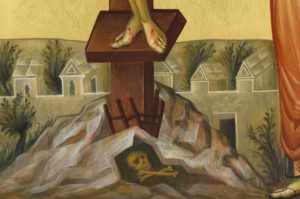 Crucifixion of Jesus Hand-Painted Byzantine Icon