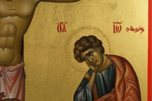 Crucifixion of Jesus Hand-Painted Byzantine Icon