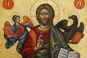 Jesus Christ in Glory Cretan Icon Hand Painted Byzantine Orthodox