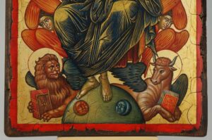 Jesus Christ in Glory Cretan Icon Hand Painted Byzantine Orthodox