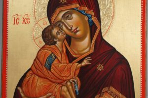 Virgin Mary Eleousa Theophanes the Greek Hand-Painted Icon