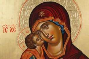 Virgin Mary Eleousa Theophanes the Greek Hand-Painted Icon