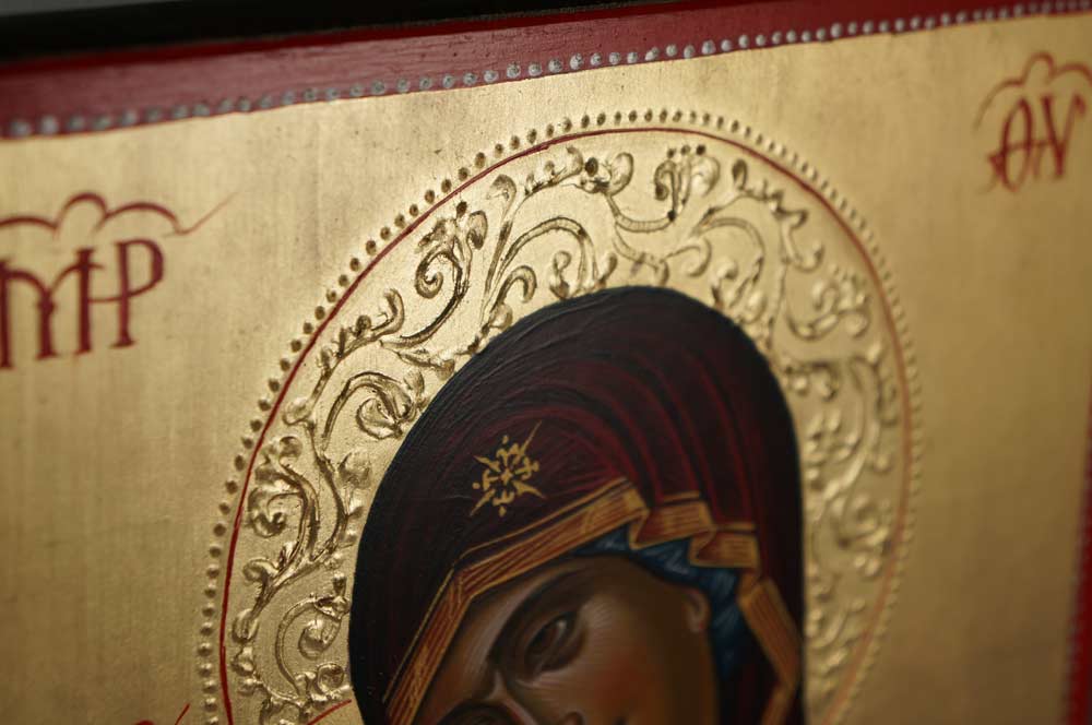 Virgin Mary Eleousa Theophanes the Greek Hand-Painted Icon